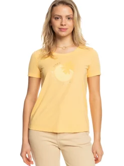 Roxy T-Shirts & Tops*Chasing The Wave - T-Shirt Voor Dames Flax