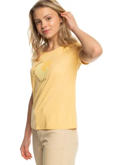 Roxy T-Shirts & Tops*Chasing The Wave - T-Shirt Voor Dames Flax