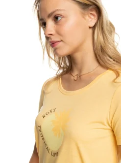 Roxy T-Shirts & Tops*Chasing The Wave - T-Shirt Voor Dames Flax