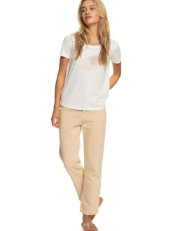 Roxy T-Shirts & Tops*Chasing The Wave - T-Shirt Voor Dames Snow White