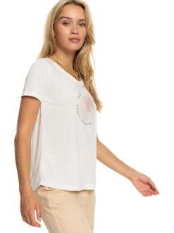 Roxy T-Shirts & Tops*Chasing The Wave - T-Shirt Voor Dames Snow White