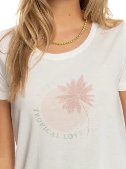 Roxy T-Shirts & Tops*Chasing The Wave - T-Shirt Voor Dames Snow White