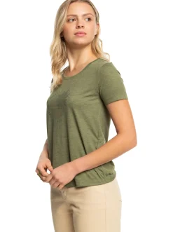 Roxy T-Shirts & Tops*Chasing The Wave - T-Shirt Voor Dames Loden Green