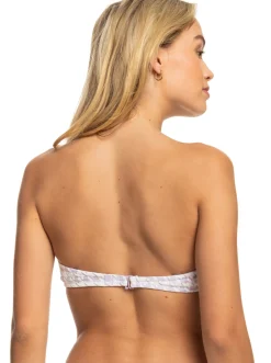 Roxy Bikini Tops*Check It - Bandeau Bikinitop Voor Dames Purple Rose