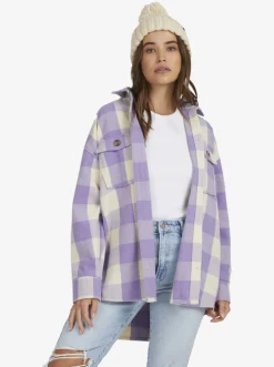 Roxy Jasjes & Jassen*Check The Swell - Overshirt Voor Dames Tapioca Paradiso Plaid