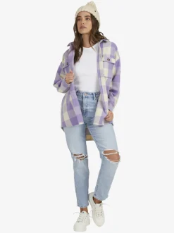 Roxy Jasjes & Jassen*Check The Swell - Overshirt Voor Dames Tapioca Paradiso Plaid