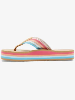 Roxy Schoenen*Chika Hi - Sandalen Voor Meisjes Baja Blue/Crazy Pink