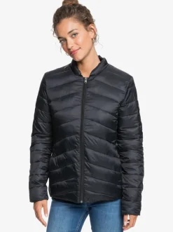 Roxy Jasjes & Jassen*Coast Road - Licht Opvouwbaar Gevoerd Jack Voor Dames Anthracite