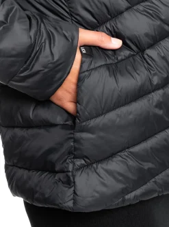 Roxy Jasjes & Jassen*Coast Road - Licht Opvouwbaar Gevoerd Jack Voor Dames Anthracite