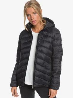 Roxy Jasjes & Jassen*Coast Road - Licht Opvouwbaar Gevoerd Jack Voor Dames Anthracite