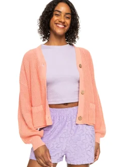 Roxy Truien & Cardigans*Coastal Relax - Vest Voor Dames Papaya Punch