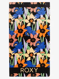 Roxy Badaccessoires*Cold Water Printed - Strandlaken Anthracite Flower Jammin