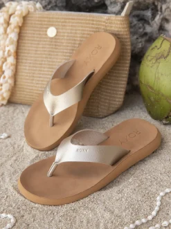 Roxy Slippers*Colette - Teenslippers Voor Dames Gold