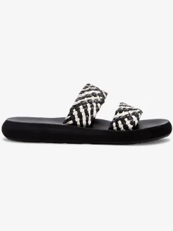 Roxy Slippers*Colette - Teenslippers Voor Dames Black/Black/White