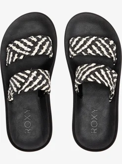 Roxy Slippers*Colette - Teenslippers Voor Dames Black/Black/White