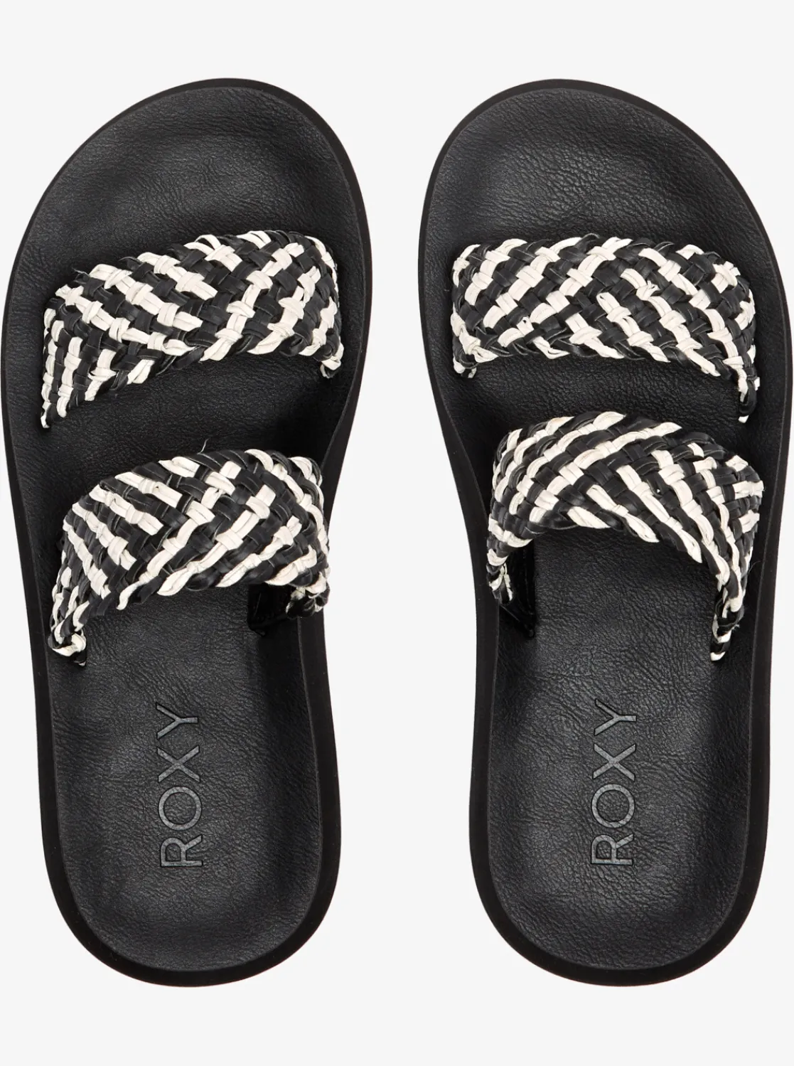 Roxy Slippers*Colette - Teenslippers Voor Dames Black/Black/White