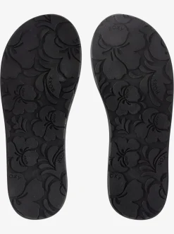 Roxy Slippers*Colette - Teenslippers Voor Dames Black/Black/White