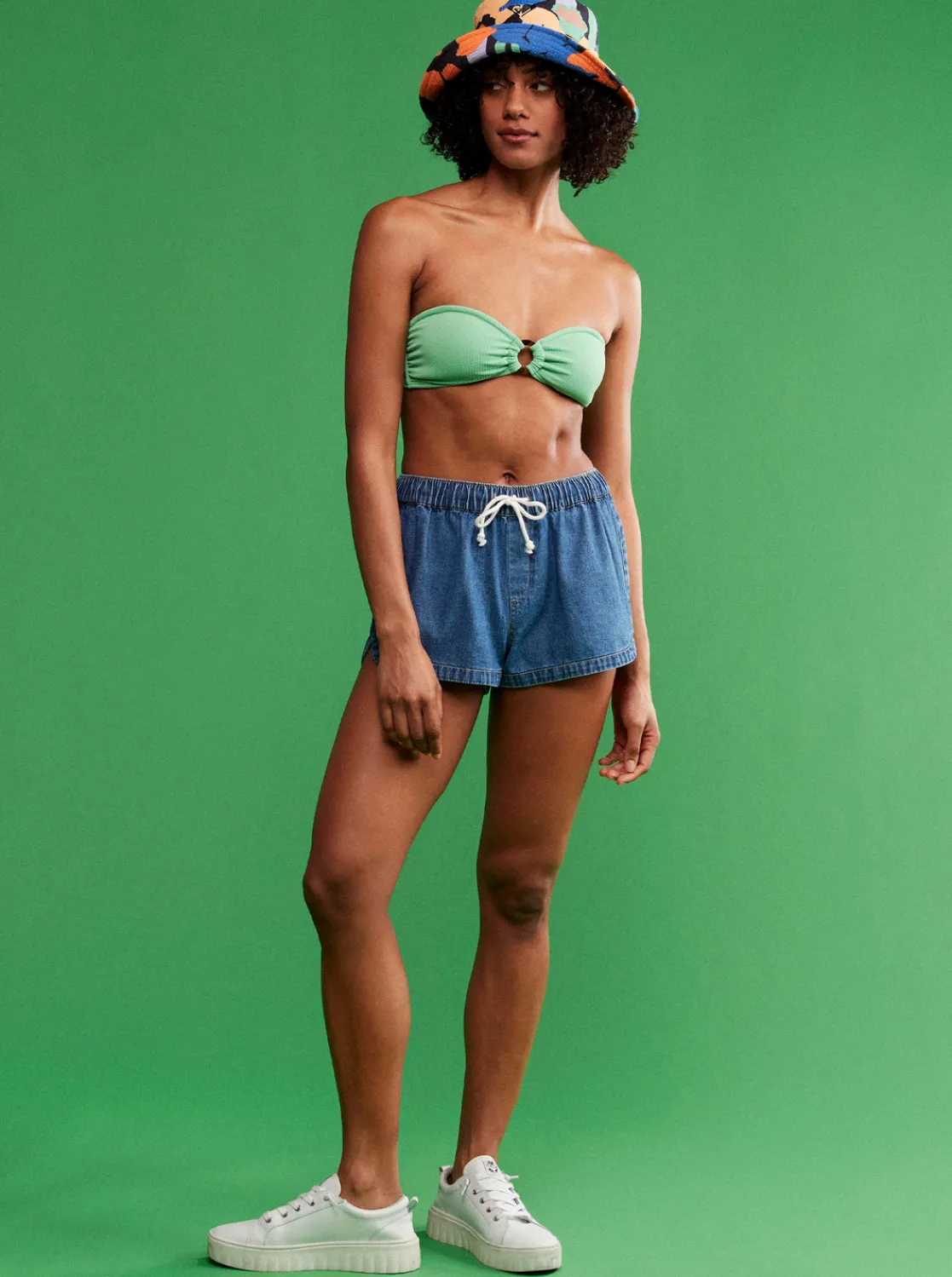 Roxy Bikini Tops*Color Jam - Bandeau Bikinitop Voor Dames Absinthe Green