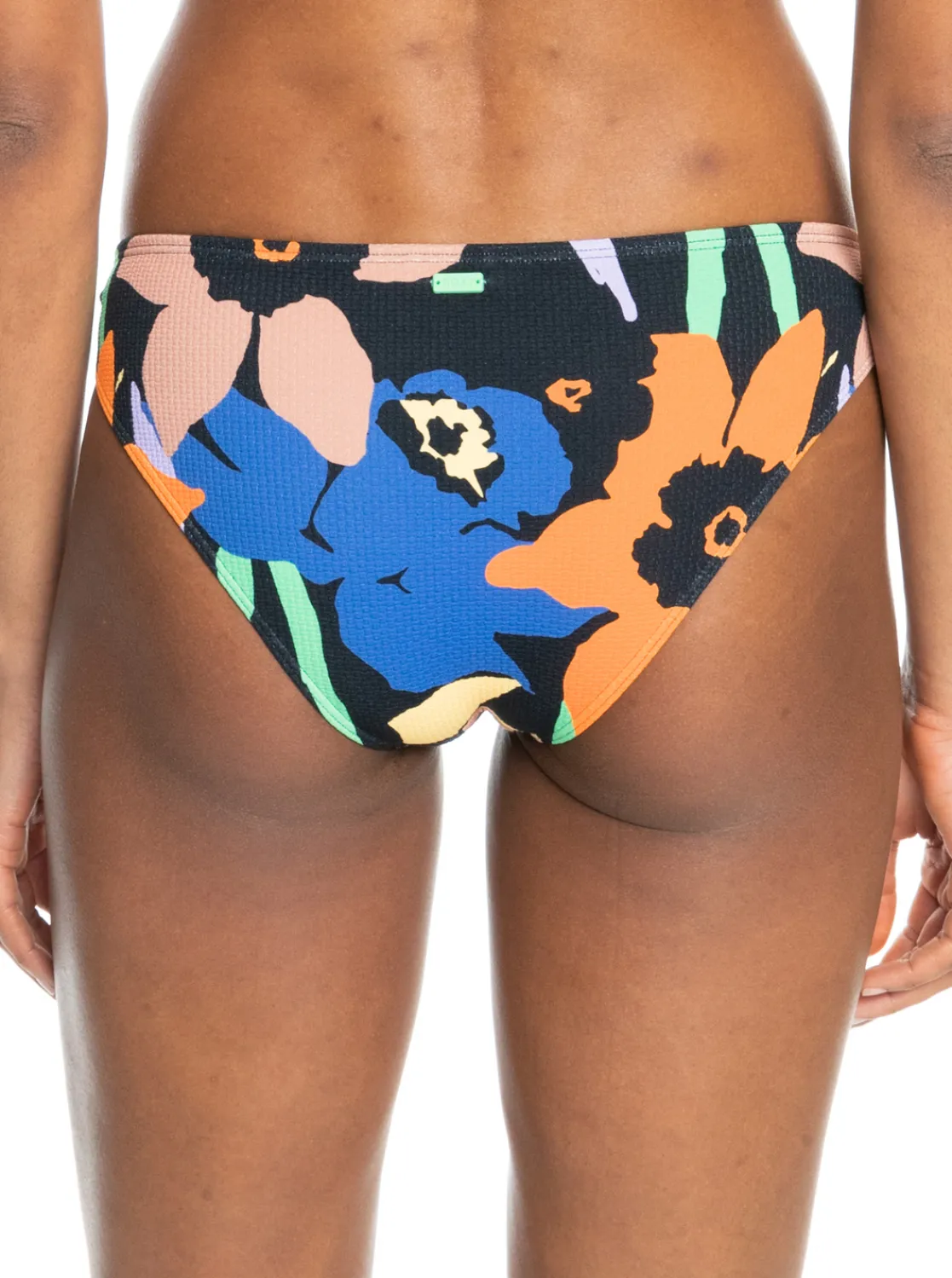Roxy Bikini Bottoms*Color Jam - Bikinibroekje Voor Dames Anthracite Flower Jammin