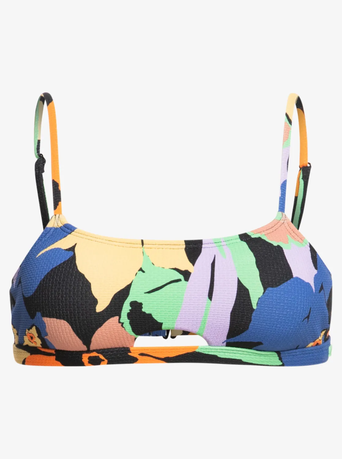 Roxy Bikini Tops*Color Jam - Bralette Bikinitop Voor Dames Anthracite Flower Jammin