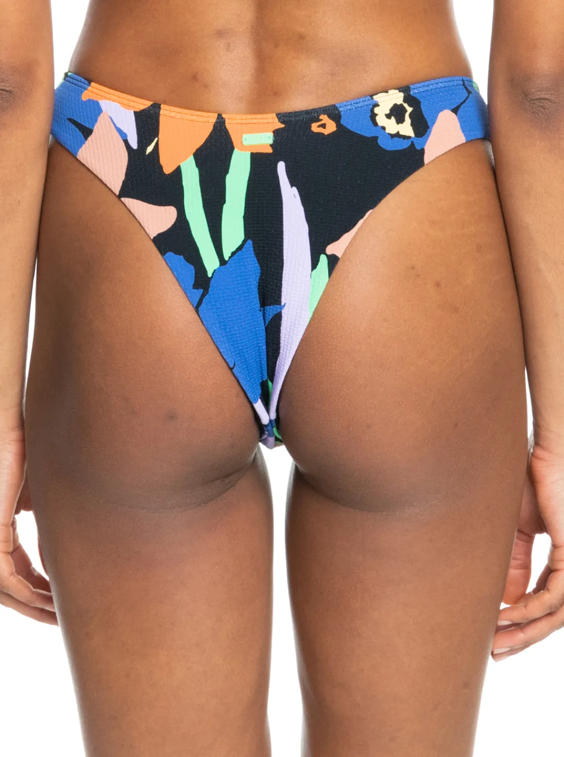 Roxy Bikini Bottoms*Color Jam - Cheeky Bikinibroekje Voor Dames Anthracite Flower Jammin