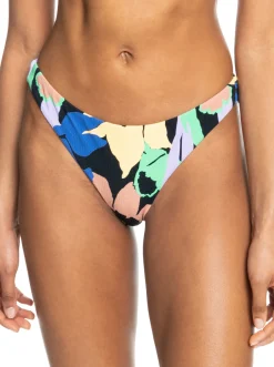 Roxy Bikini Bottoms*Color Jam - Cheeky Bikinibroekje Voor Dames Anthracite Flower Jammin