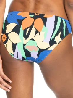 Roxy Bikini Bottoms*Color Jam - Hipster Bikinibroekje Voor Dames Anthracite Flower Jammin