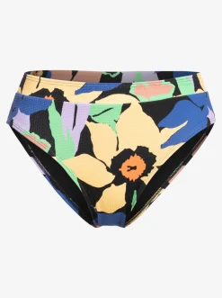 Roxy Bikini Bottoms*Color Jam - Medium Bikinibroekje Voor Dames Anthracite Flower Jammin