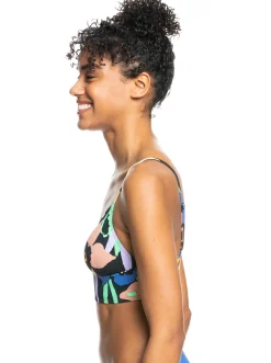 Roxy Bikini Tops*Color Jam - Tank Bikinitop Voor Dames Anthracite Flower Jammin