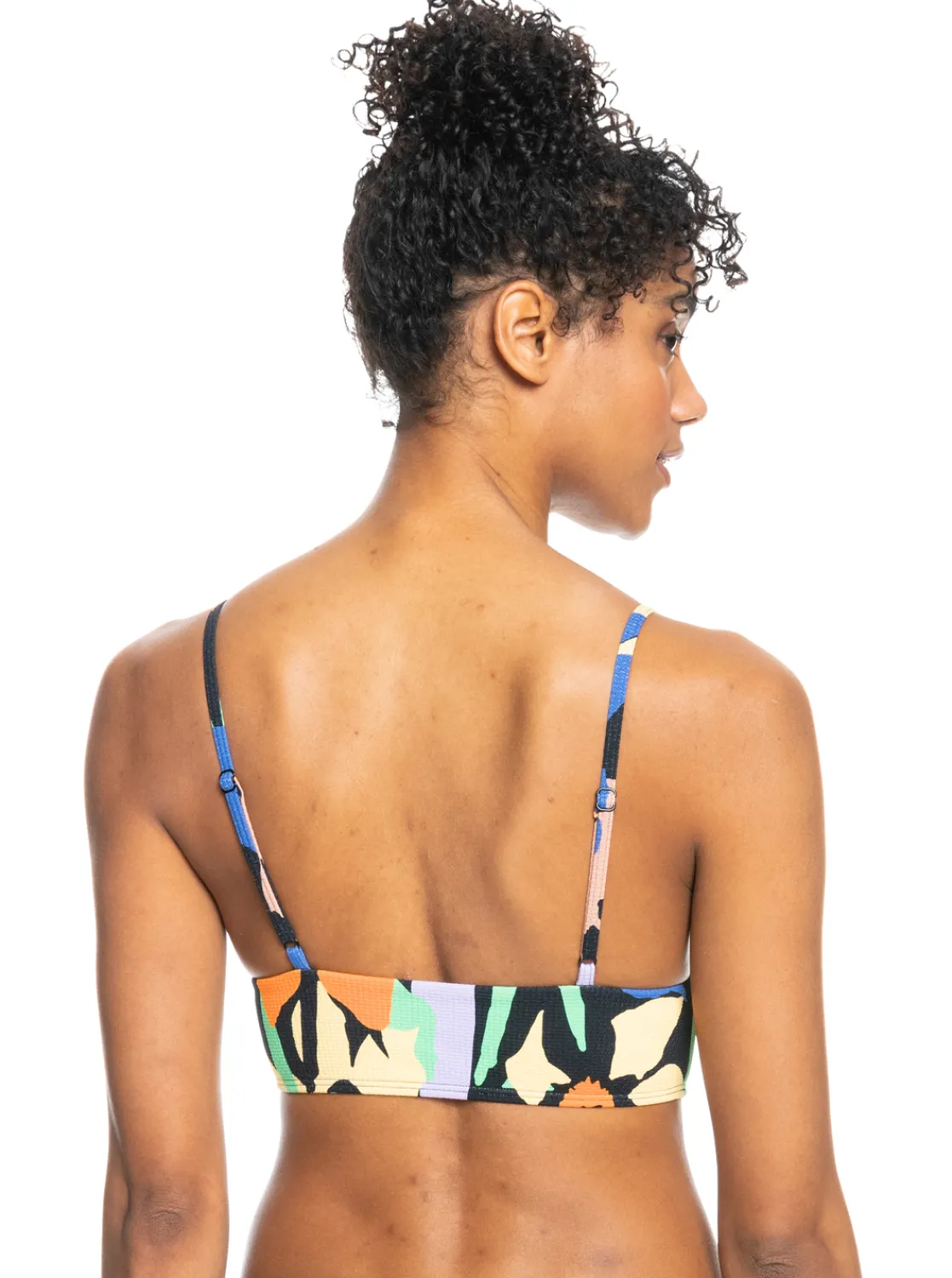 Roxy Bikini Tops*Color Jam - Tank Bikinitop Voor Dames Anthracite Flower Jammin
