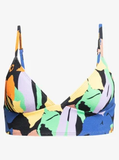 Roxy Bikini Tops*Color Jam - Tank Bikinitop Voor Dames Anthracite Flower Jammin