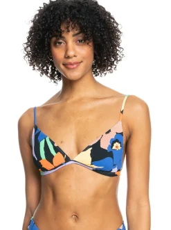Roxy Bikini Tops*Color Jam - Triangel Bikinitop Voor Dames Anthracite Flower Jammin