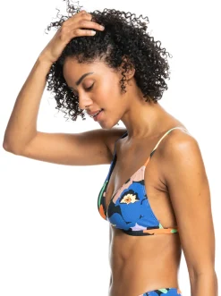 Roxy Bikini Tops*Color Jam - Triangel Bikinitop Voor Dames Anthracite Flower Jammin
