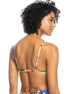 Roxy Bikini Tops*Color Jam - Triangel Bikinitop Voor Dames Anthracite Flower Jammin