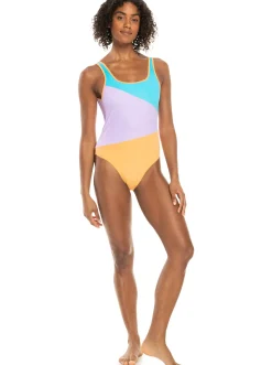 Roxy Monokini'S*Colorblock Party - Eendelig Badpak Voor Dames Bachelor Button