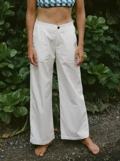Roxy Broeken & Jeans*Comfy - Palazzobroek Voor Dames Blanc De Blanc