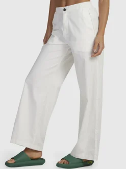 Roxy Broeken & Jeans*Comfy - Palazzobroek Voor Dames Blanc De Blanc