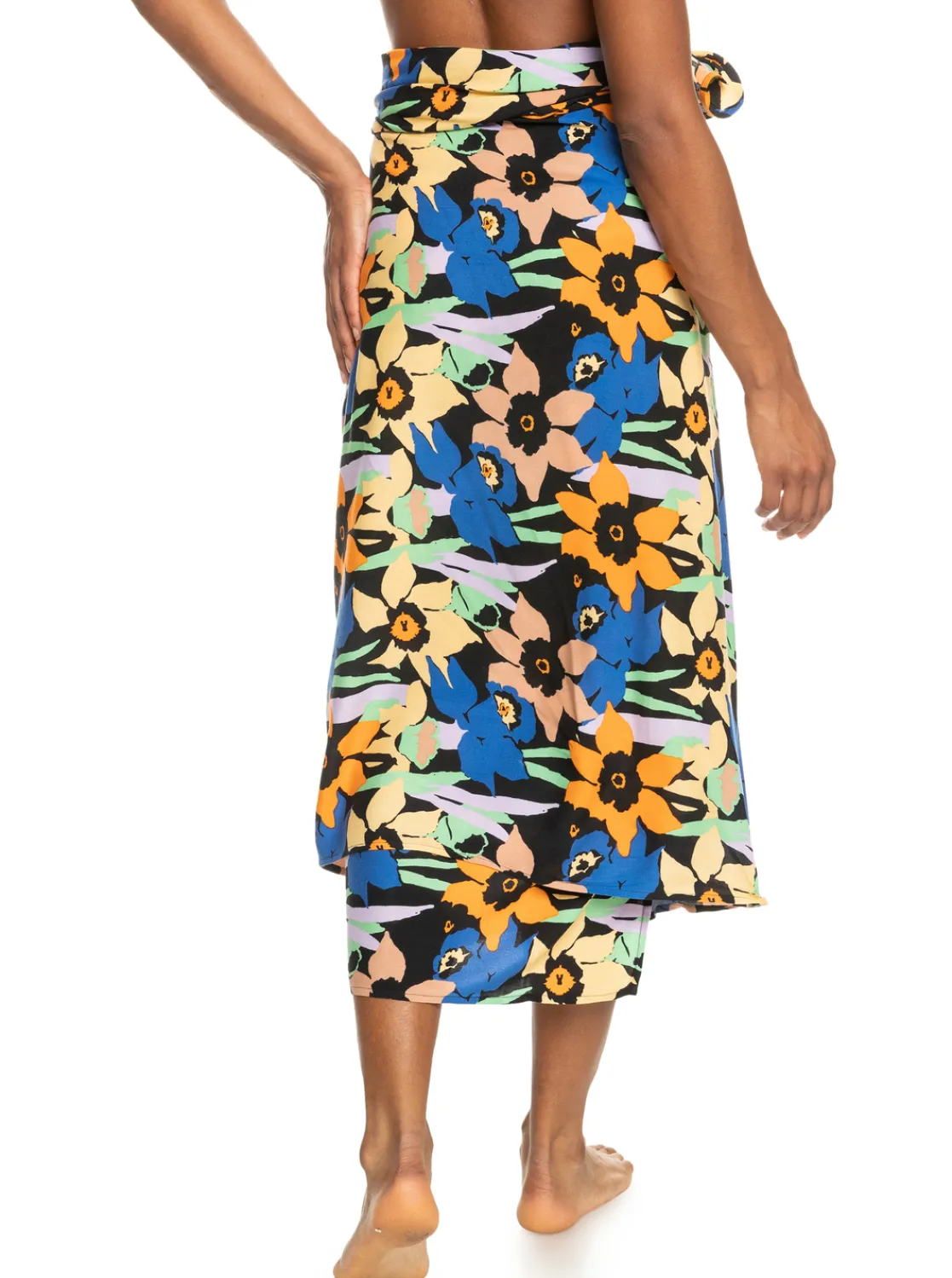Roxy Badkleding*Cool And Lovely - Sarong Voor Dames Anthracite Flower Jammin