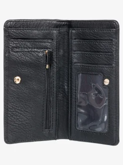 Roxy Portemonnees*Crazy Wave - Portemonnee Met 2 Flappen Anthracite