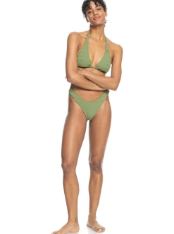 Roxy Bikini Tops*Current Coolness - Langere Triangel-Bikinitop Voor Dames Loden Green