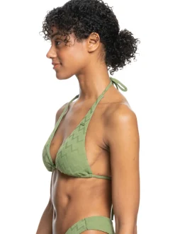 Roxy Bikini Tops*Current Coolness - Langere Triangel-Bikinitop Voor Dames Loden Green