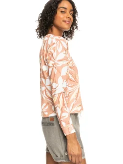 Roxy Sweatshirts & Hoodies*Current Mood - Ribgebreide Top Met Lange Mouw Voor Dames Cork Subtly Salty