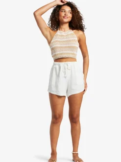 Roxy Truien & Cardigans*Daydreamer - Korte Gebreide Haltertop Voor Dames Tapioca Every Day Stripe