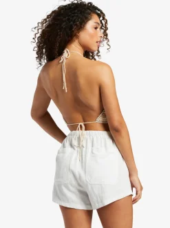 Roxy Truien & Cardigans*Daydreamer - Korte Gebreide Haltertop Voor Dames Tapioca Every Day Stripe