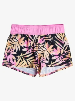 Roxy Surf*Desert Rider - Boardshort Voor Meisjes 6-16 Anthracite Zebra Jungle Girl