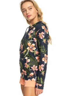 Roxy Sweatshirts & Hoodies*Dive Deep - Hoodie Met Rits Voor Dames Mood Indigo Tropical Depht