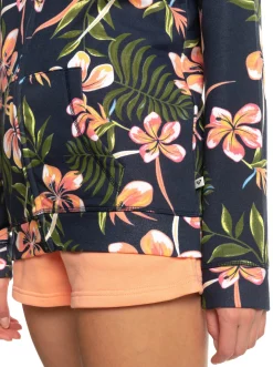 Roxy Sweatshirts & Hoodies*Dive Deep - Hoodie Met Rits Voor Dames Mood Indigo Tropical Depht