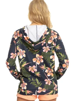 Roxy Sweatshirts & Hoodies*Dive Deep - Hoodie Met Rits Voor Dames Mood Indigo Tropical Depht