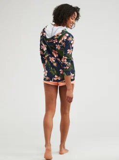 Roxy Sweatshirts & Hoodies*Dive Deep - Hoodie Met Rits Voor Dames Mood Indigo Tropical Depht