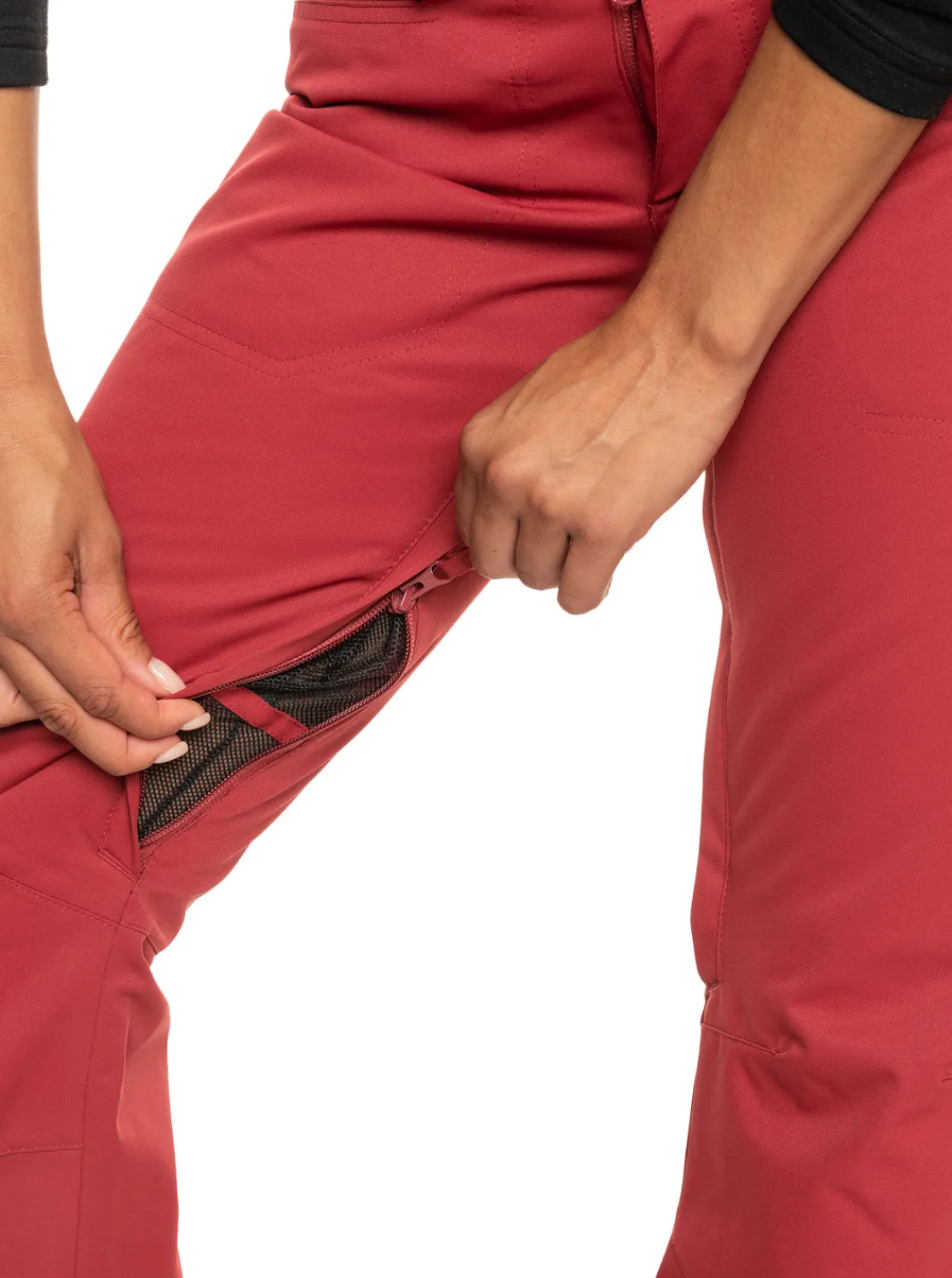 Roxy Snow-Broeken*Diversion 2022 - Geisoleerde Snowbroek Voor Dames Brick Red